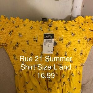 I am sling a rue 21 summer shirt